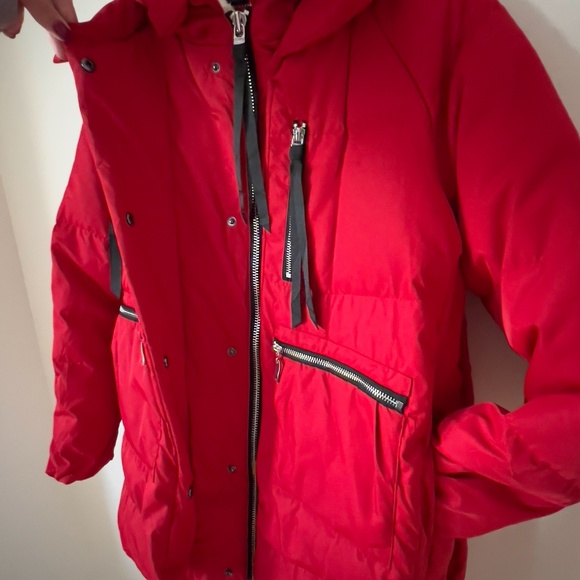 Red Orolay 092 Universe Women's Duck Down Puffer Jacket Size Small Waterproof - Picture 9 of 15